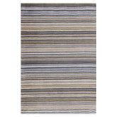 Carter Modern Grey Striped Rug - Pendle Village Furniture